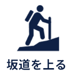 坂道を上る